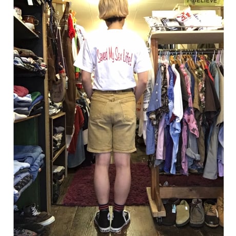 [USED] ベージュDENIM SHORTS