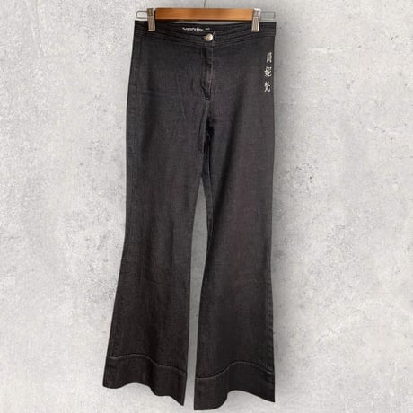 [USED] 漢字刺繍 ブーツカット ストレッチ PANTS