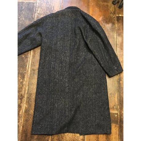 [USED] WOOL ヘリンボーン ネップ ロングコート
