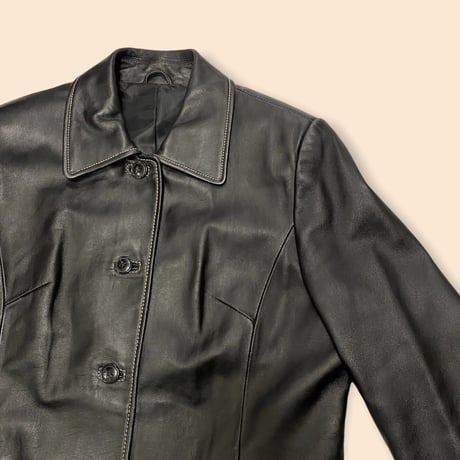[USED] REAL LEATHER JACKET♡