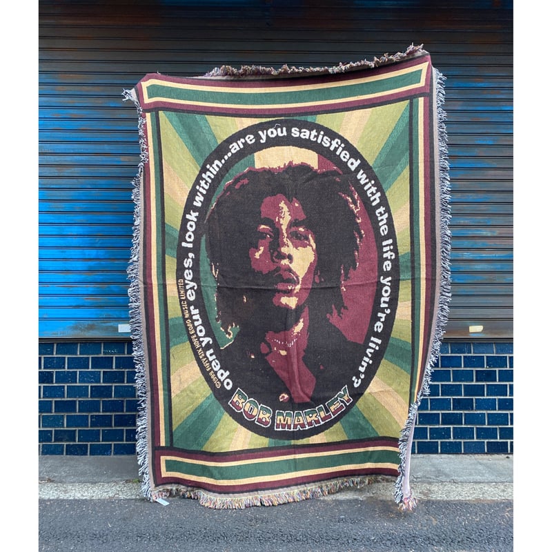 USED] Vintage BOB MARLEY ジャガード ラグ | garden730