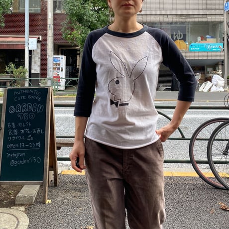 [USED] PLAYBOY! PRINTラグランTee