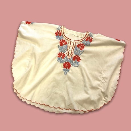 [USED] vintage♡刺繍 コットンガーゼ チュニック