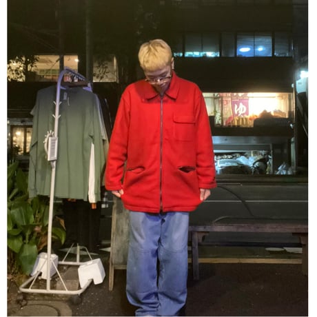 [USED] 真っ赤な❤️ フリース ZIP COAT