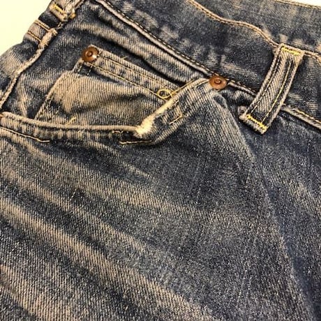 [USED] 60-70's Lee 101Z サイド黒タグ CUTOFF DENIM / W30