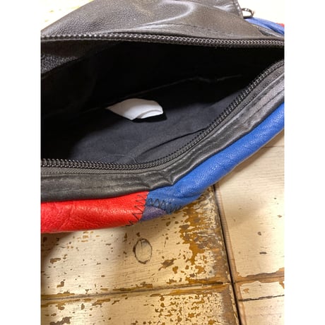 [USED] レザーパッチワーク ウェストPOUCH