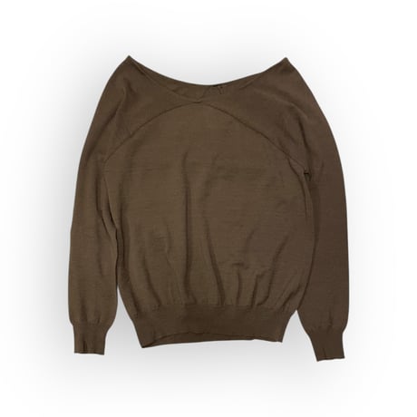 [USED] BROWN♡WOOL TOPS