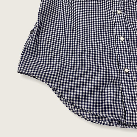 [USED] "Rockmount" ギンガムチェックウエスタンSHIRT！(NAVY)