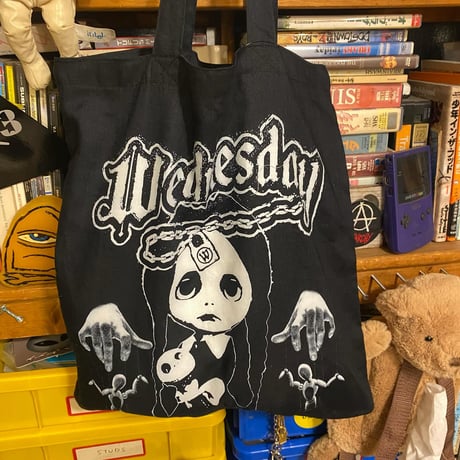 [BesideTheBag] "ウェンズデー"プリントトートBAG