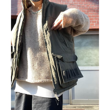 [USED] AIGLE リバーシブル 中綿入り ハンティングベスト