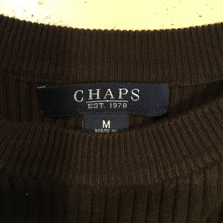 [USED] CHAPS シンプルリブニット