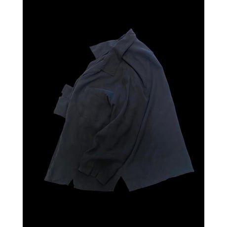 [USED] BLACK SILK SHIRTS