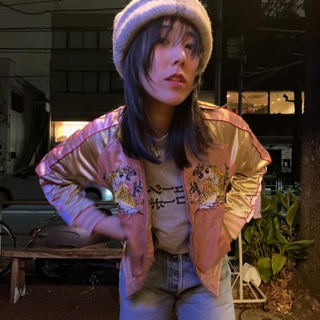 [USED]スカジャン 🩷 ピンク！