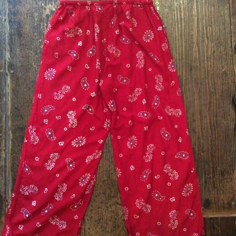 [USED] ペイズリー柄 レーヨンパンツ