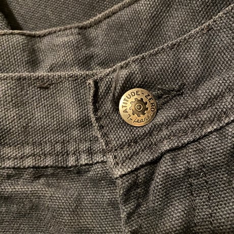 [USED] BLACK denim painter pants W30/L29