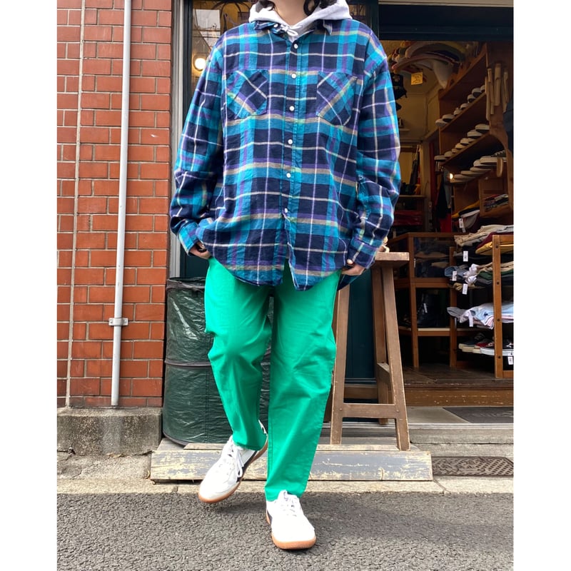 USED] 90's CHECK プリントネルシャツ | garden730