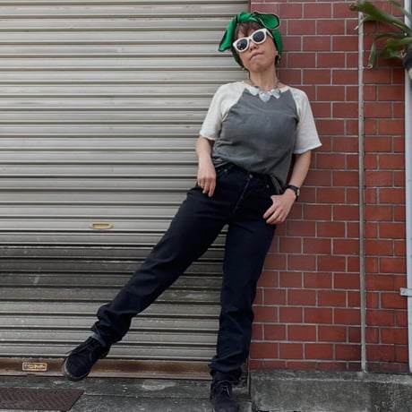 [USED] vintage薄〜いボディのスケスケラグランTee！