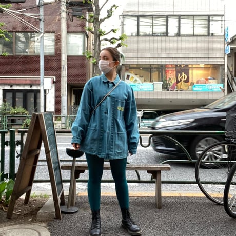 [USED] Euro VINTAGE work JKT GREEN  "C.K.K"