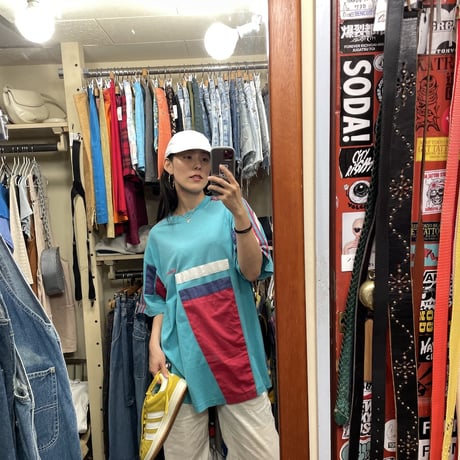 [USED]adidas colorful pattern Tee