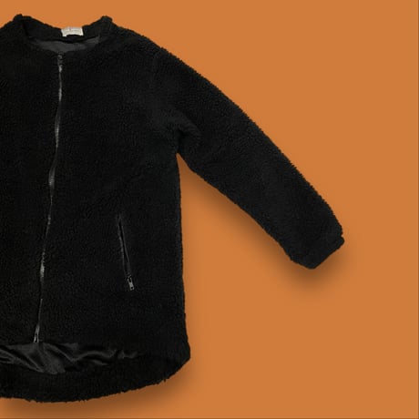 [USED] ノンカラーボアZIPコート