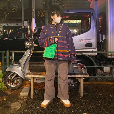 [USED] レインボー🌟WOOL KNIT カーディガン