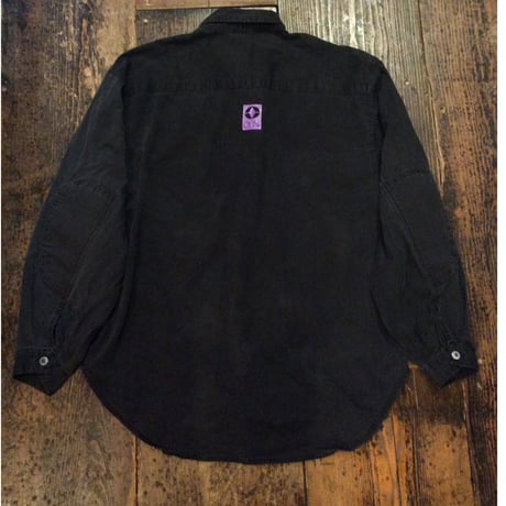 [USED] 80~90's Black  Cottonシャツ
