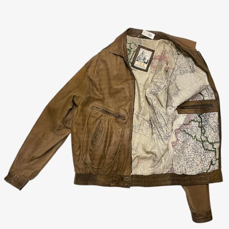 [USED] "B.S.LEATERWEAR"ブラウンレザーJKT