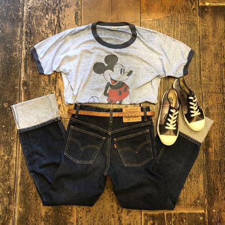 [USED] Mickey♡ リンガー Tee