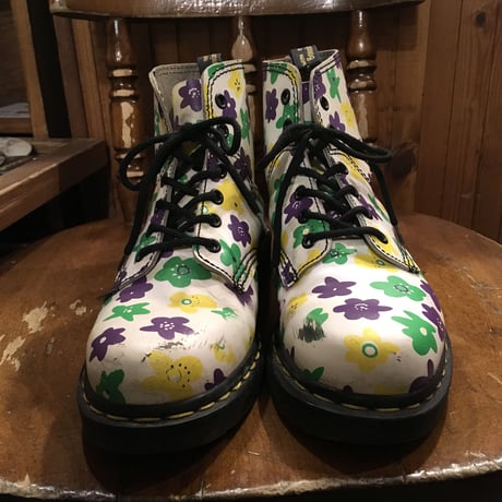 [USED] Dr.Martens  花柄 6HOLE  made in England!