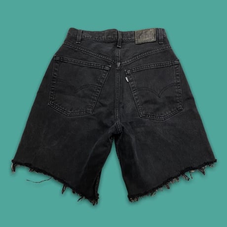 [USED] Levis cut off  SILVER TAB🖤BLACK