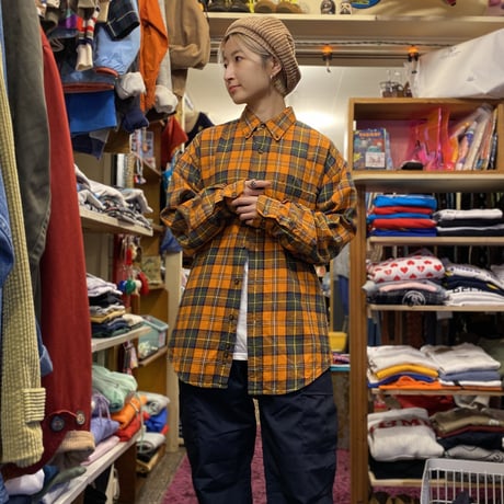[USED] "Eddie Bauer" チェックB.Dシャツ🍊