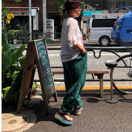 [USED] かっこいい！デジタル柄イージーパンツ