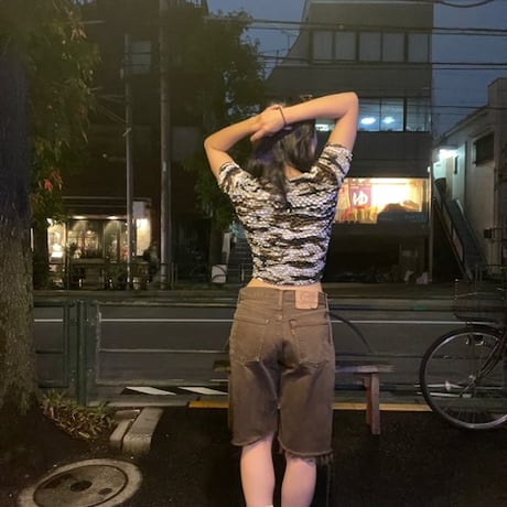 [USED] POPCORN TOPS "CAMO"