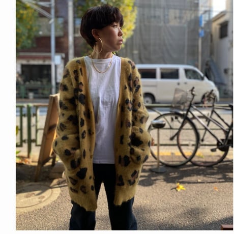 [USED］Cheloe cevieny×OC レオパード柄カーディガン