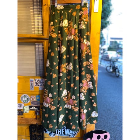 [USED] グリーンフレアスカート