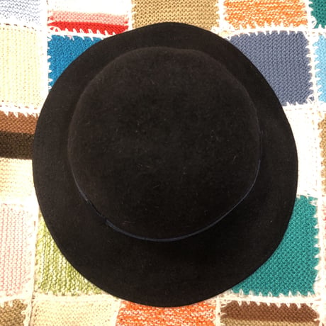 [USED] BLACK つば広HAT♡