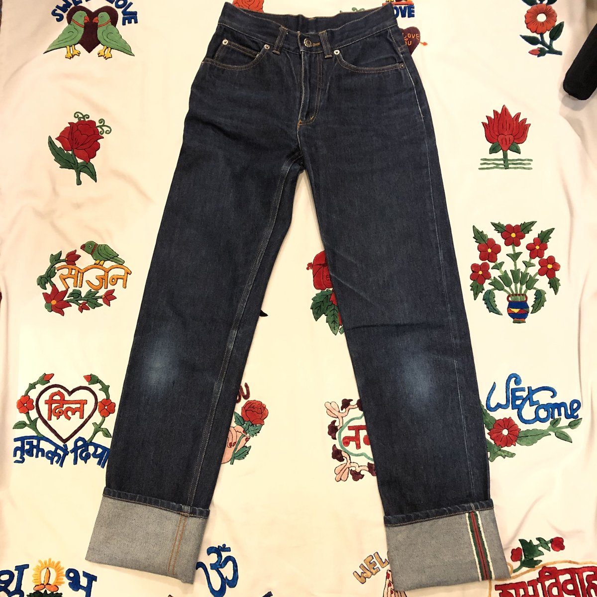 GUCCI イタリア製　濃紺ストレートデニム 48サイズ USED] GUCCI 濃紺デニム | garden730