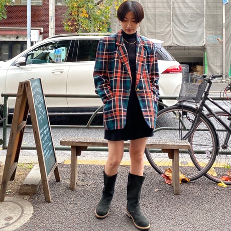 [USED] タータンチェック テーラードJACKET