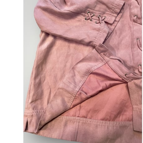 [USED] かわいいカラー♡PINK ヌバック風shirt