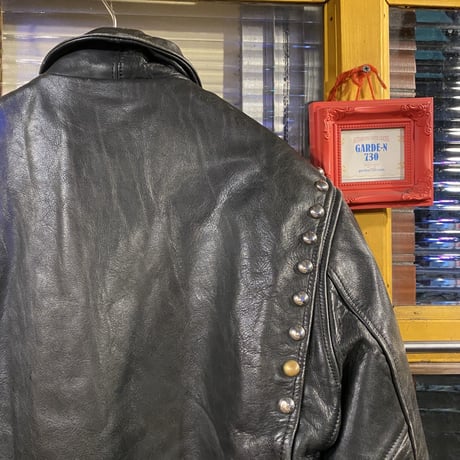 [USED] VINTAGE "GOLDEN BEAR" LEATHER JACKET！