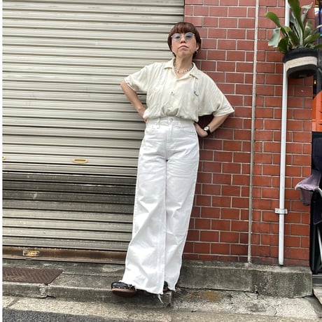 [USED] GAP  Whiteバギーパンツ♡