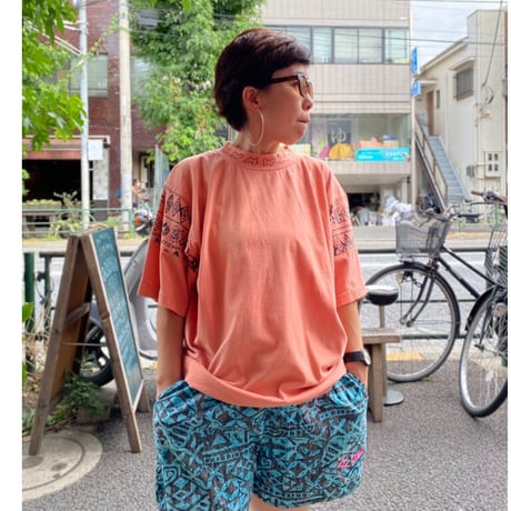 [USED] EURO モックネック PRINT  Tee