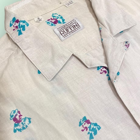 [USED] CUTE おじさん柄 S/S SHIRTS