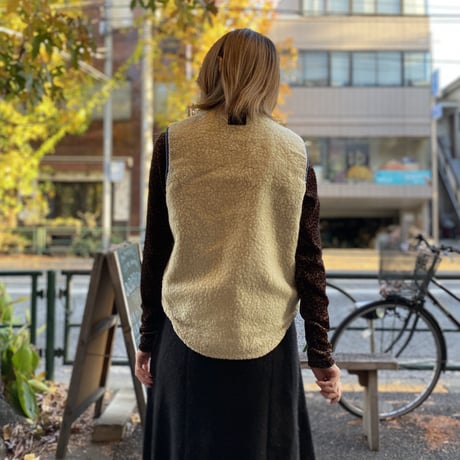 [USED] Sears "ROEBUCKS" ボアデニムVEST♡