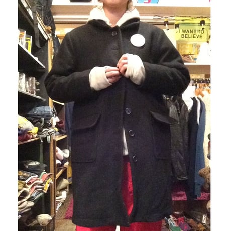 [USED] Black WOOLコート