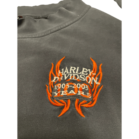 [USED] HARLEY DAVIDSON "BORO" モックネック L/S Tee