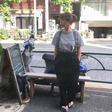 [USED] ドレスパンツ！サスペンダーボタン付き