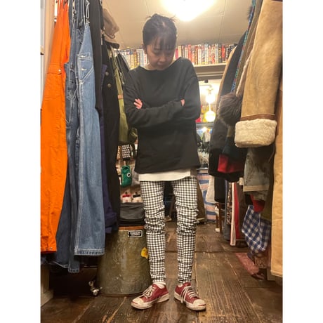 [USED] チェック スキニー PANTS！