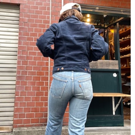 [USED]  OLD wranglerコーデュロイ JKT♡NAVY