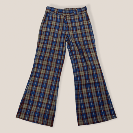 [USED] vintage フレアチェックPANTS